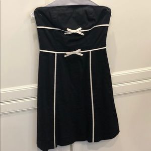 Strapless little black dress